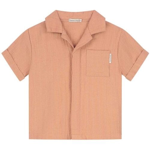 Sweet Petit baby blouse Orange Brown 56 heren