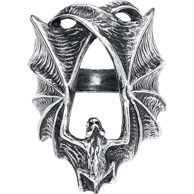 Alchemy Gothic - Gothic Ring - Stealth - zilverkleurig