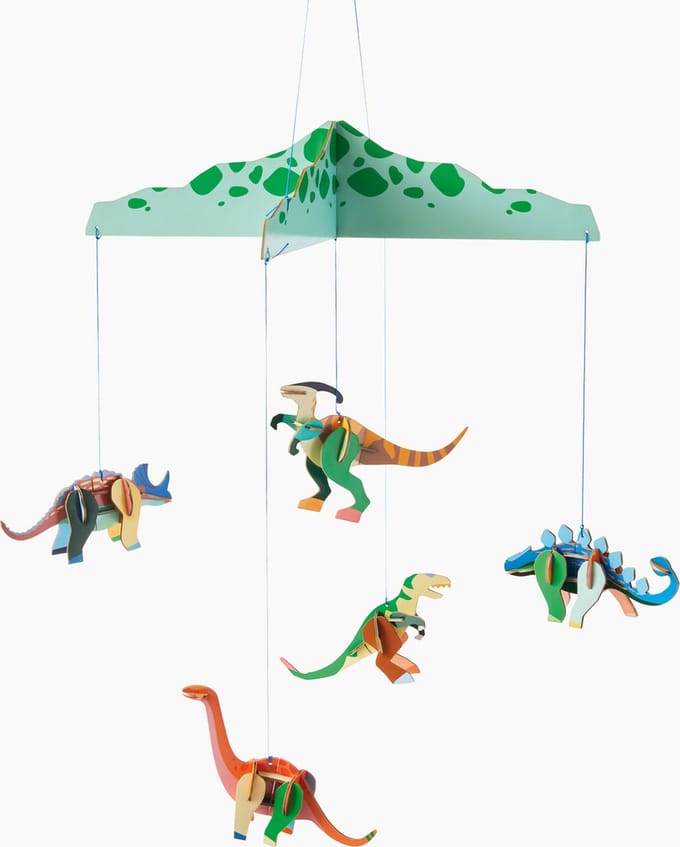 Studio ROOF Knutselset, 3D wandobject, babymobiel - Dinosaurierland