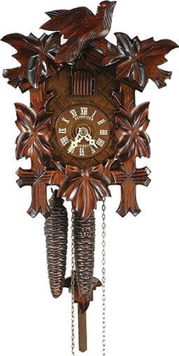 Schneider Koekoeksklok Q70/9 quartz (batterij) - vogel - 23 cm hoog