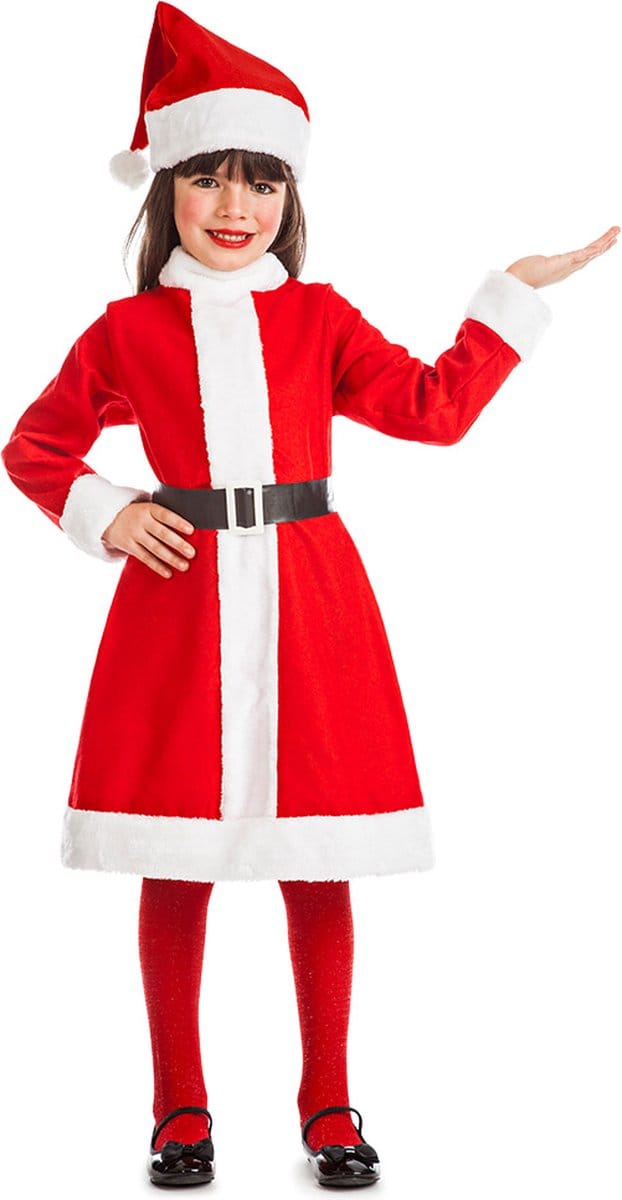 Boland - Kostuum Carol Claus (5-6 jr) - Kinderen - Kerstvrouw -