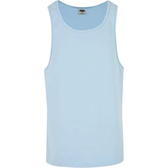 Urban Classics - Heavy Oversized Acid Wash Tanktop - S - Blauw