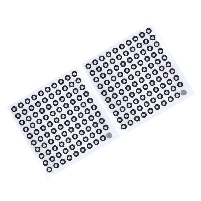 10 vellen 3D-scannen markeringspunten diffuse reflectie referentiepunten optische tracking lokalisatie white