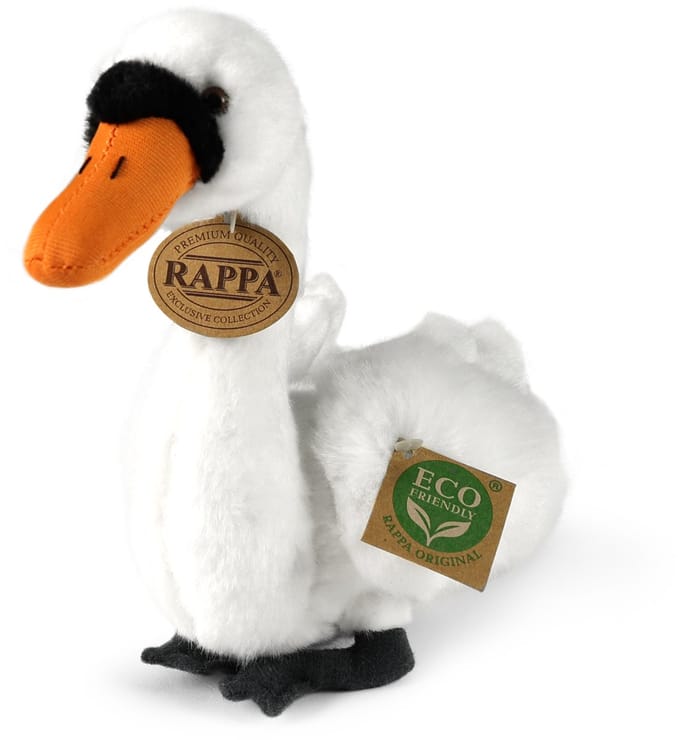 Rappa - Plush realistic swan stuffed animal 20 cm Eco-Friendly