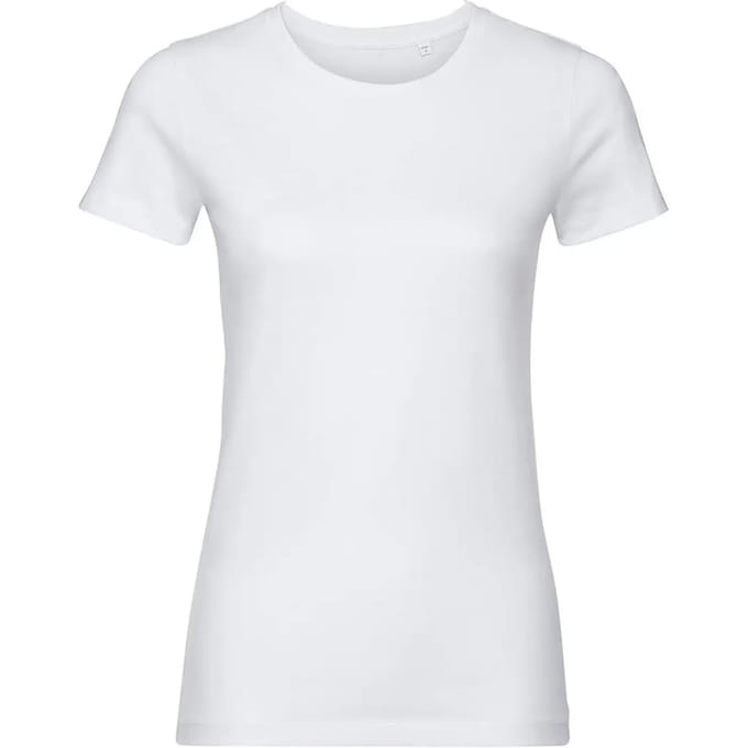 Dames-T-shirt Russell Athletic Pure Organic