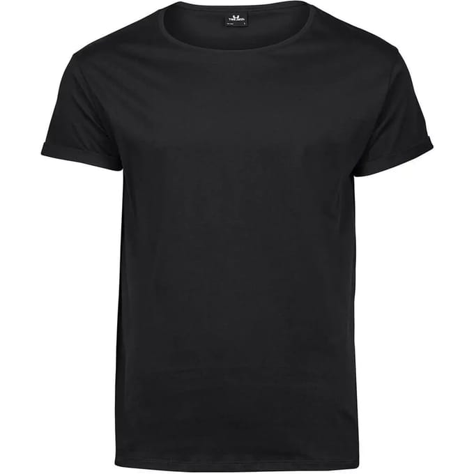 Tee Jays - Roll-Up T-shirt - Black maat M