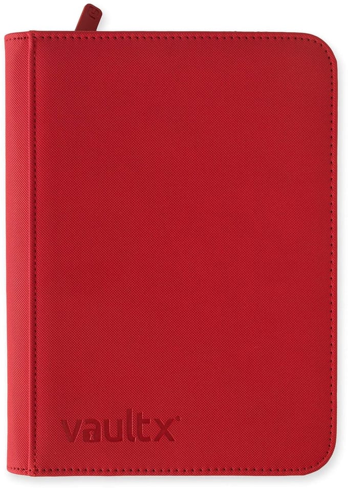 Vault X 4-Pocket Exo-Tec® Zip Binder - Verzamelmap - 160 Kaarten/Rood