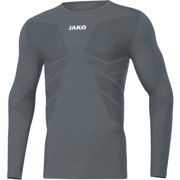 Jako Comfort 2.0 Longsleeve Heren - Steengrijs | Maat: M