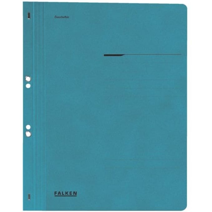 Falken ringhechtmap, A4, volledige kaft, 1 stuk, blauw