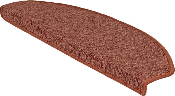 FLOORDIREKT Trapmat - London - Zelfklevend - Halfrond - Terra - 23,5 x 65 cm