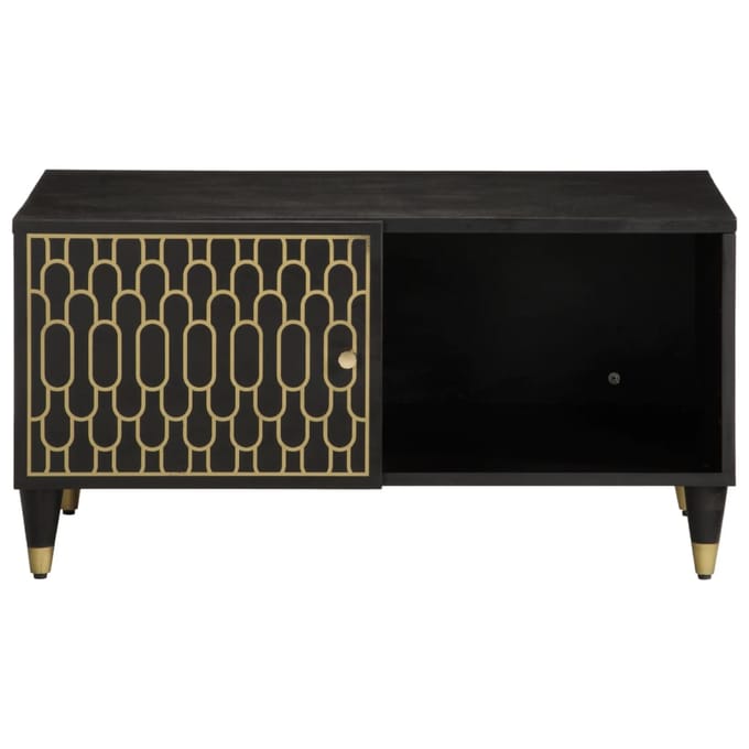 vidaXL - Salontafel - 80x50x40 - cm - massief - mangohout