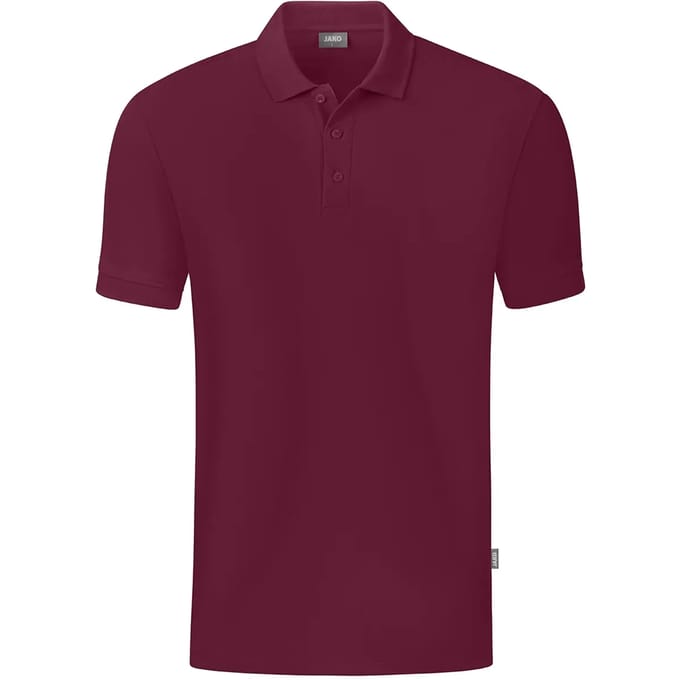 Jako Organic Polo Heren - Kastanje | Maat: M