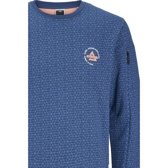 Jack & Jones Jcoaop chestprint sweat crew neck