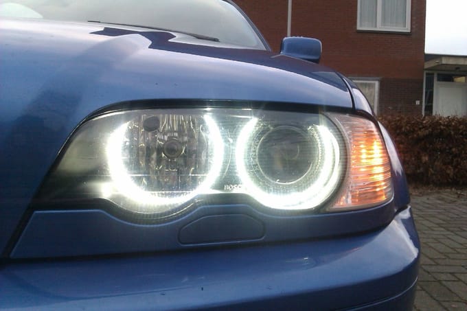 Led angel Eyes ringen BMW E46 BJ 1999-2003 Coupe/Cabrio SUPERWIT LED