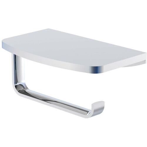 Steinberg series 450 toilet paper holder with shelf 17 cm 450.2820