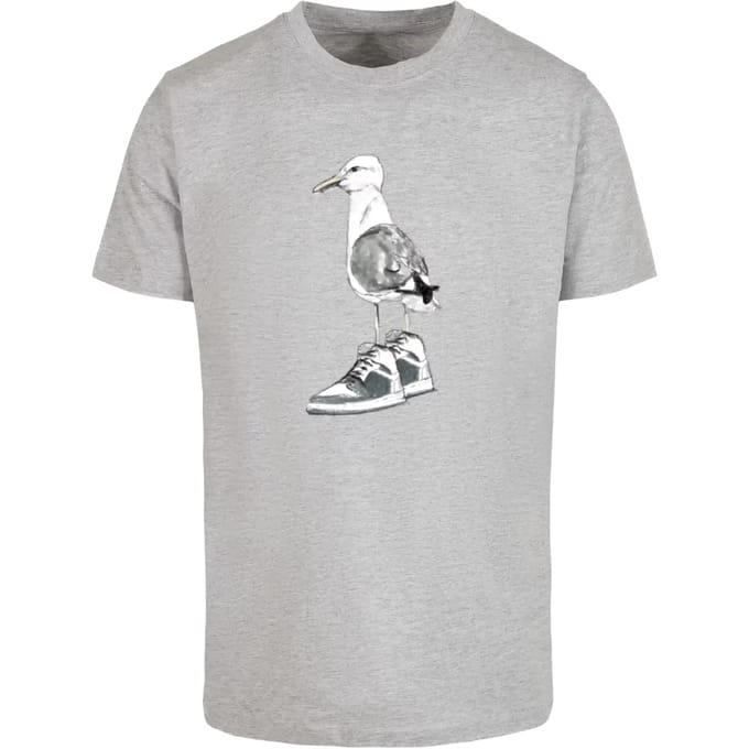 Mister Tee - Seagull Sneakers Heren Tshirt - M - Grijs
