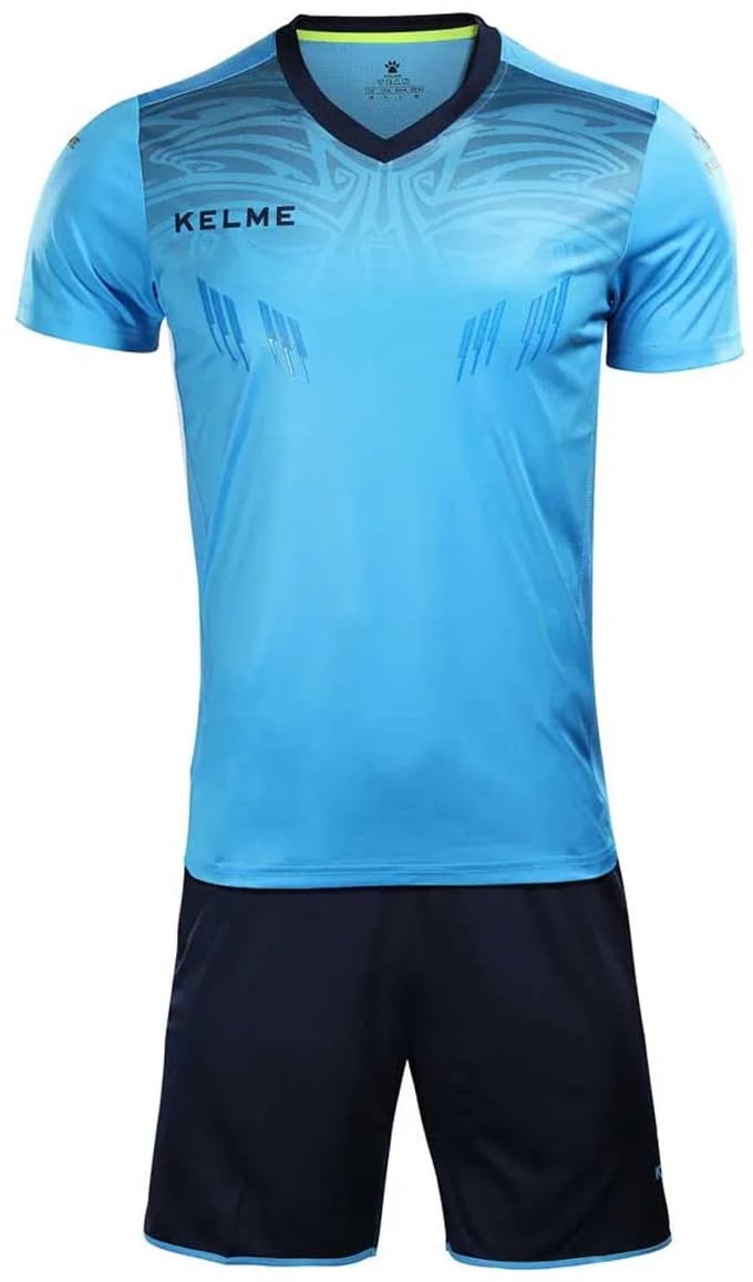 Kelme Zamora Korte Mouw Set Blauw M Man