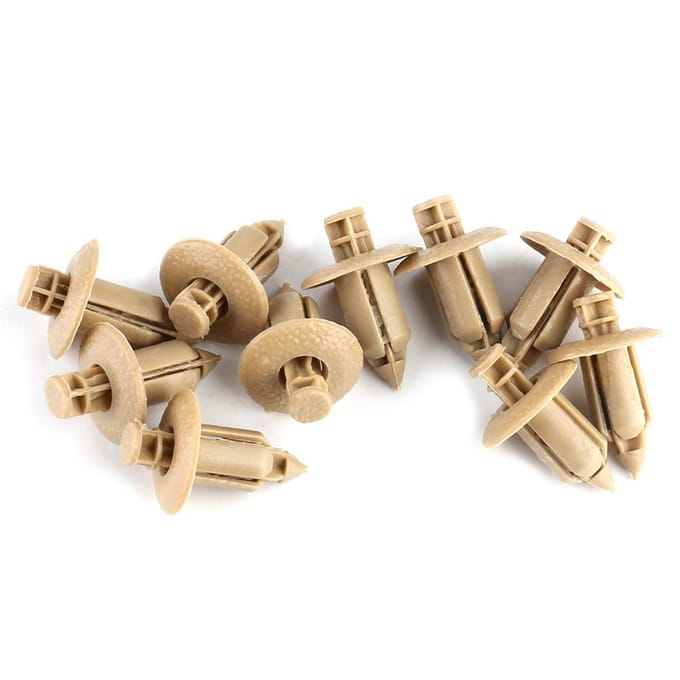 10 stuks Auto Deurpaneel Bekleding Clips Bevestigingsmiddel Klinknagel Clips beige