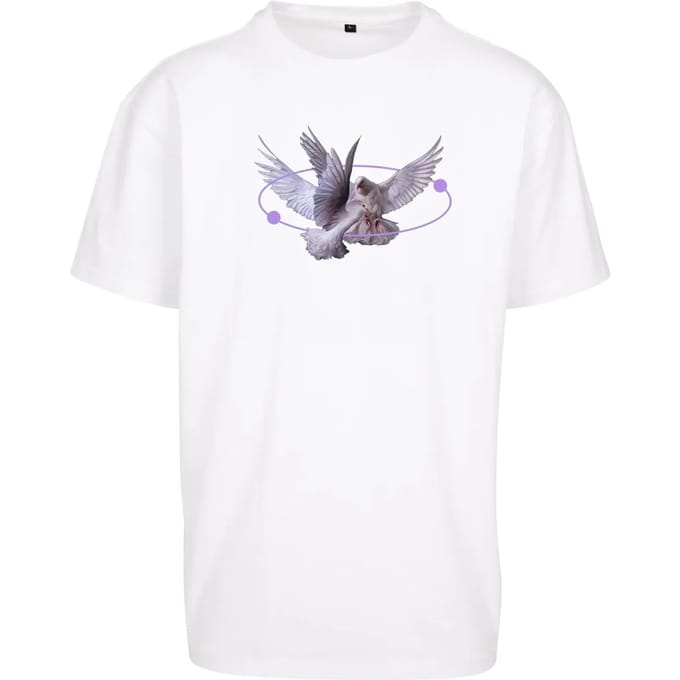 Mister Tee - Vive la Liberte Oversize Heren T-shirt - S - Wit