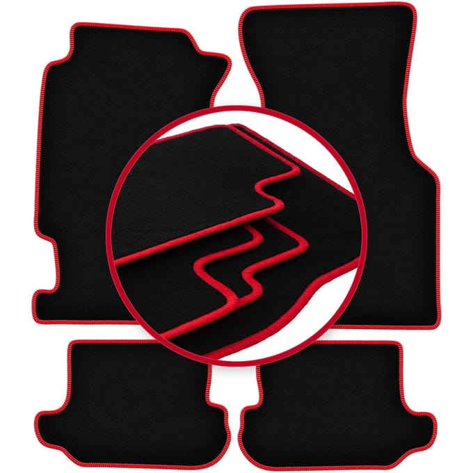 CARLUX-RED automatten voor: Honda CRX DelSol coupé, cabrio (1992-1997)