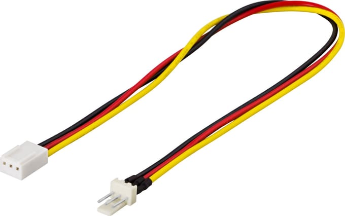 DELTACO SSI-37 3-pin 3-pin zwart, Rood, Wit, Geel kabeladapter/verloopstukje