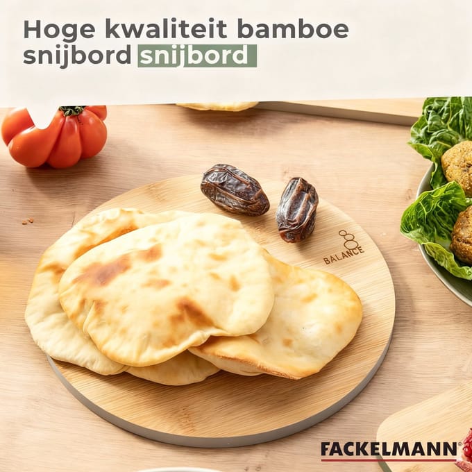 Bamboe snijplank 24 x 24 cm Fackelmann Balance