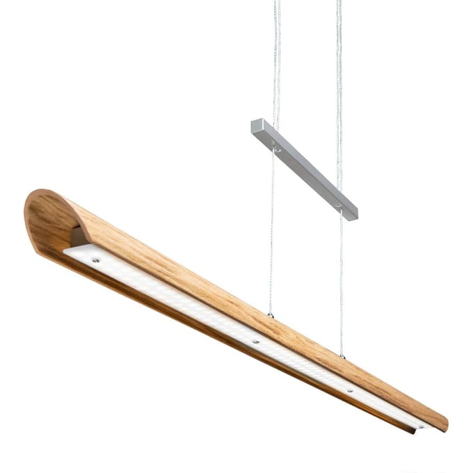 Elobra LED hanglamp Colombia S, eiken natuur