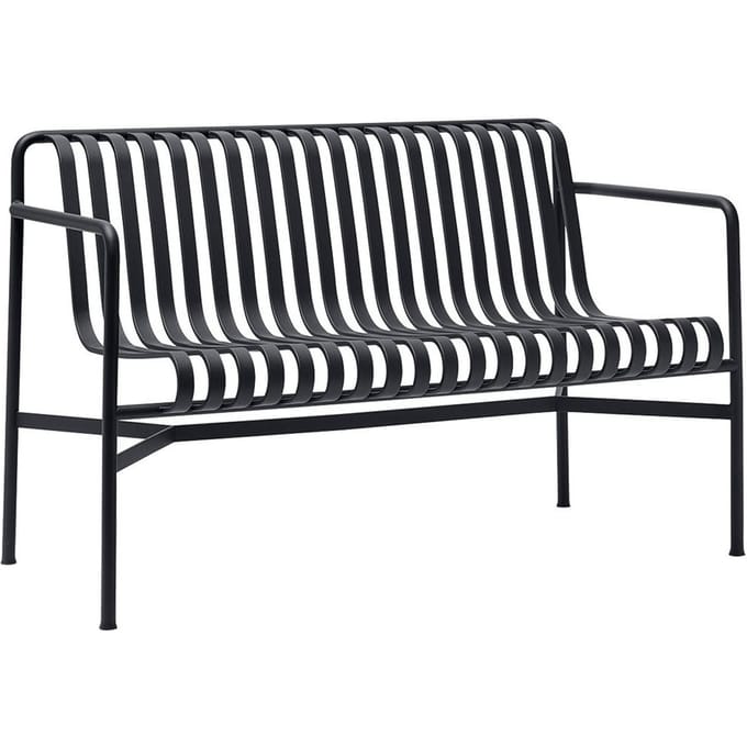 HAY - Palissade Dining Bench - antraciet - zwart