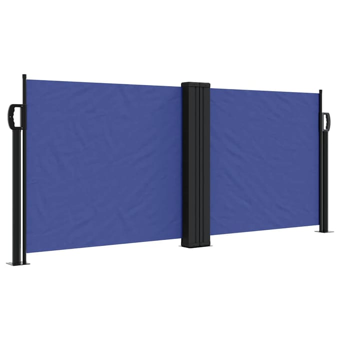 vidaXL - Windscherm - uittrekbaar - 100x1000 - cm - blauw