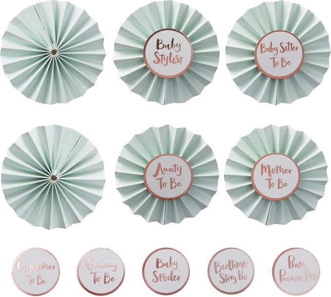 Ginger Ray - Badge Hello World (6 stuks)