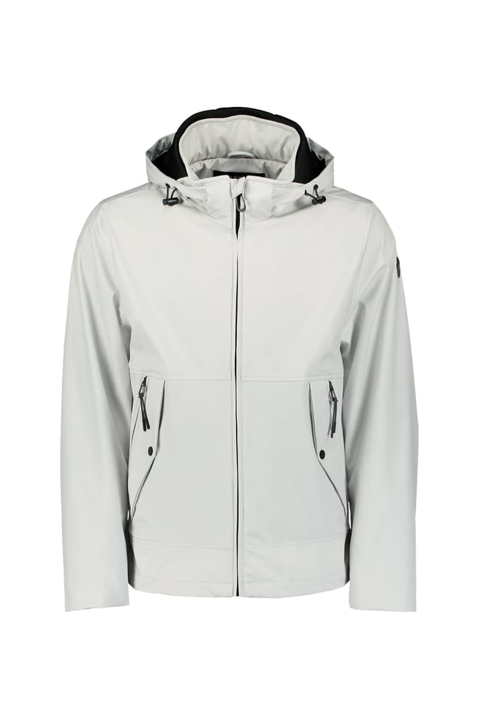 No Excess Jacket Mid Long Hood Detachable Chalk Größe: XL | Leichte Jacken Outlet | Herren
