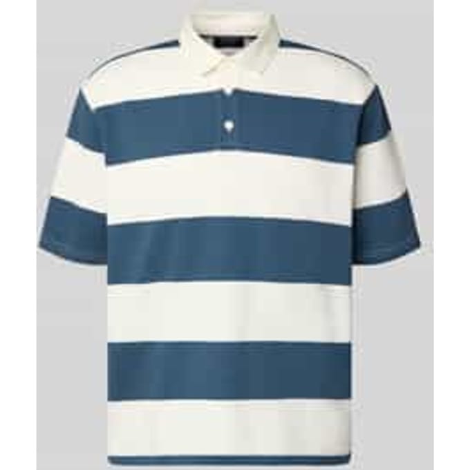 relaxed fit poloshirt in all-over look