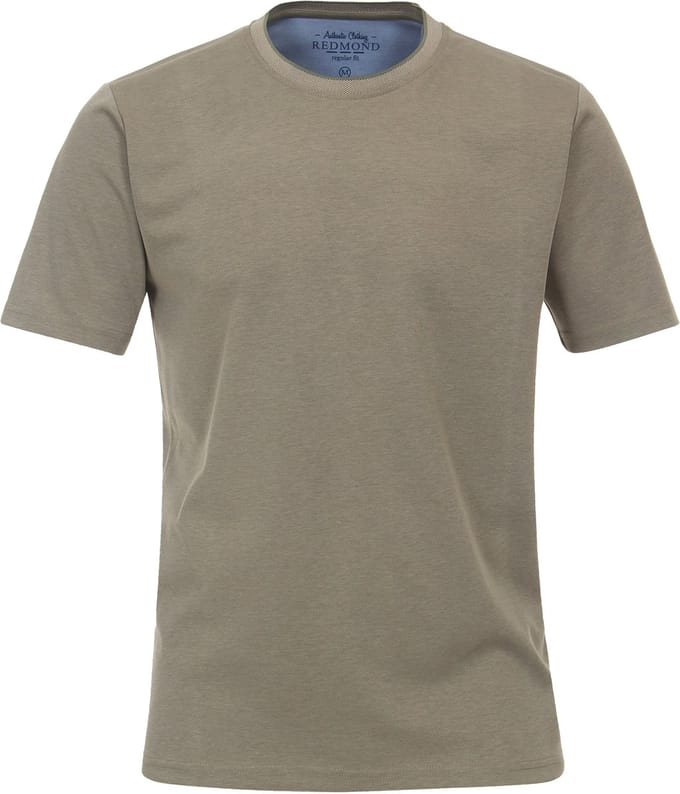 Redmond regular fit T-shirt - korte mouw O-hals - groen