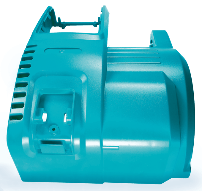 Housing left, turquoise