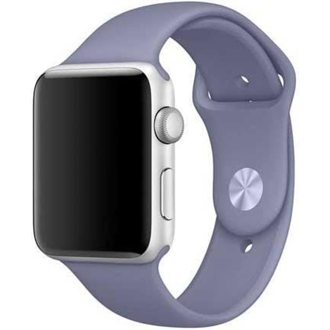 2+1 | Apple Watch Bandje Teyra - Siliconen - Lavendel Grijs