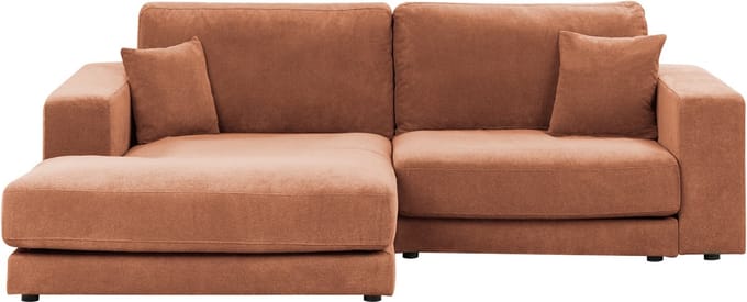 LOFOTEN - Hoekbank 3-zits - Lichtrood - Rechtszijdig - Polyester
