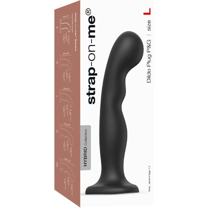 Strap-On-Me - Dildo Plug voor G-spot En P-spot - Zwart L
