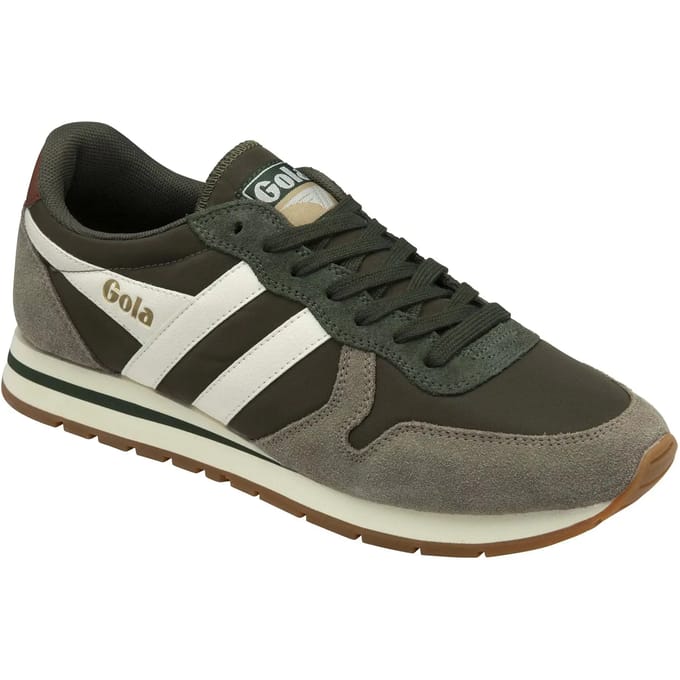 Gola Daytona Chute - Herensneaker - Donker-Khaki-Rijn-Off-White