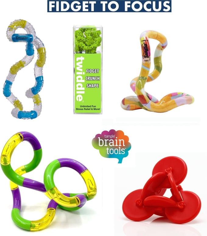 Schoolpakket Groot - Snelafgeleid - Friemelset - Sensorische hulpmiddelen - Fidget - Focus