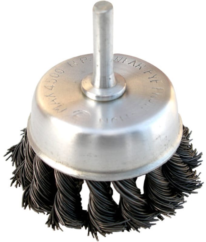 Condor Draadborstel 75mm met Schacht - Voor Boormachines
