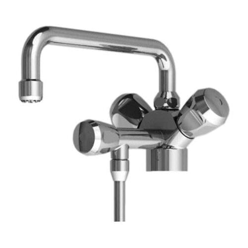 KWC counter faucet two-handle mixer with rinsing pipe, low pressure 105.101.C