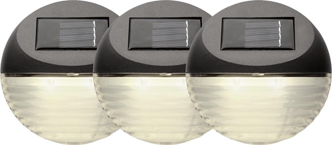 Best Season LED solar wandlampen Fency 3 stuks