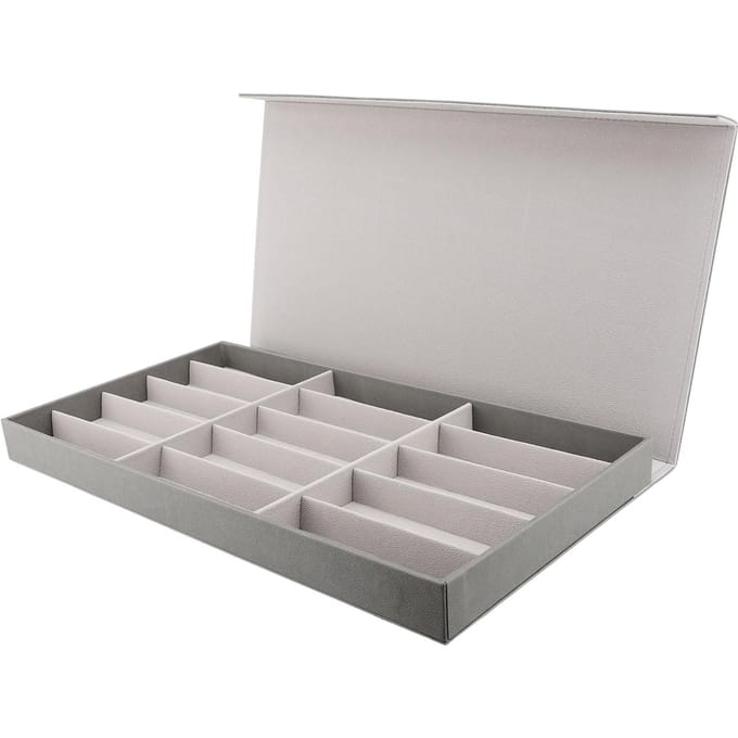 15 Sleuf Zonnebril Organizer Multifunctionele Sieradendoos Grote Ruimte Meerdere Brillen Etui Doos voor white