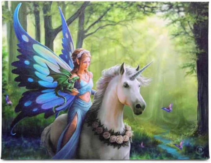 Anne Stokes - Realm of Enchantment - Canvas afbeelding