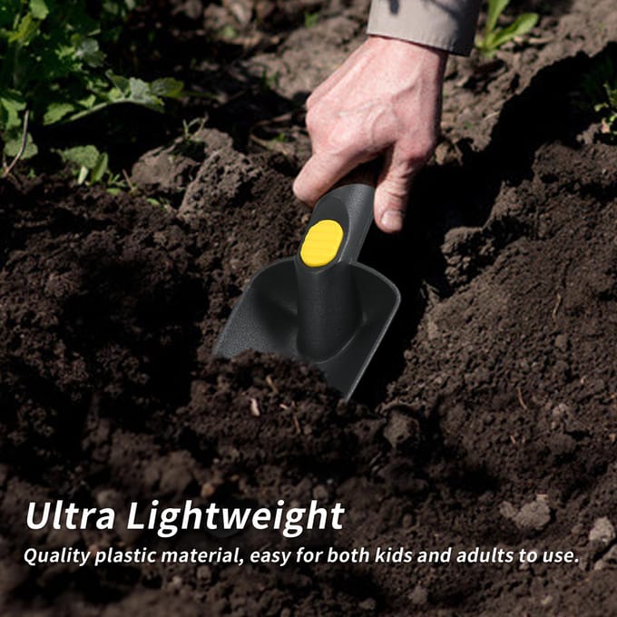 Zandschep Graafgereedschap Accessoires voor Metaaldetectie en Schatzoeken Shovel black