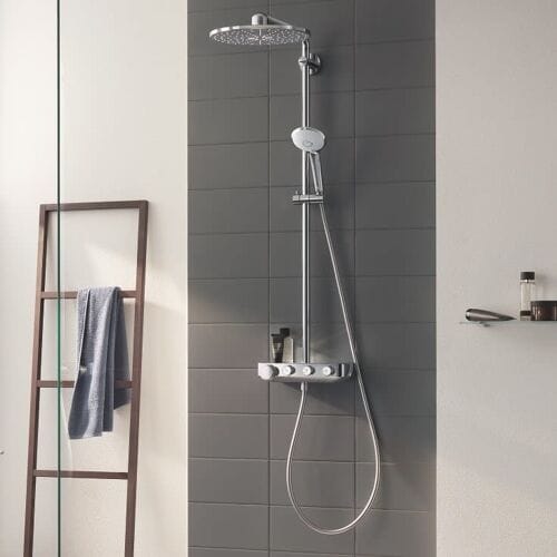 GROHE Euphoria SmartControl 310 Duo Regendouche - Ø 36 cm - Inclusief thermostaatkraan en planchet - Met CoolTouch technologie - Chroom