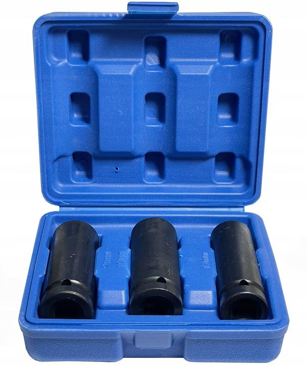 Krachtdoppenset 1/2" CR-MO 17/19/21 mm - 3-delig