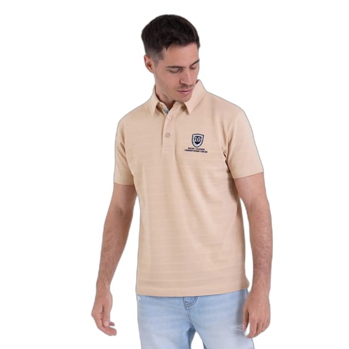 Gestreepte piqué polo Camberabero