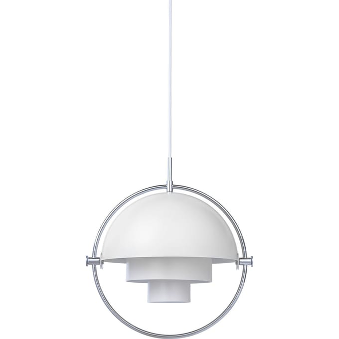 Gubi - Multi-Life hanglamp - wit - Ø 36 cm - chrom