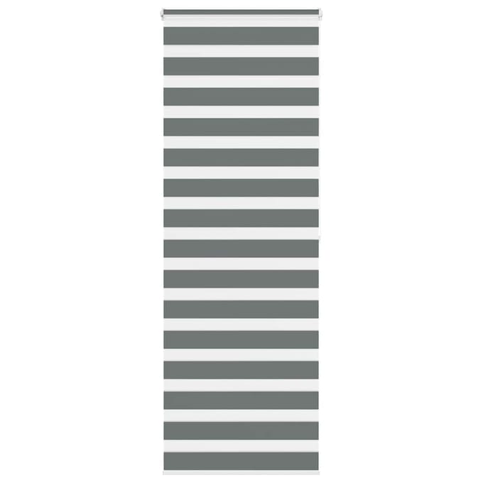 vidaXL - Zebra - rolgordijn - 85x200 - cm - stofbreedte - 80,9 - cm - donkergrijs